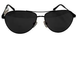 Ted Baker Unisex Sunglasses Aviator Gun Metal Frame Black Polarized Lenses NWT